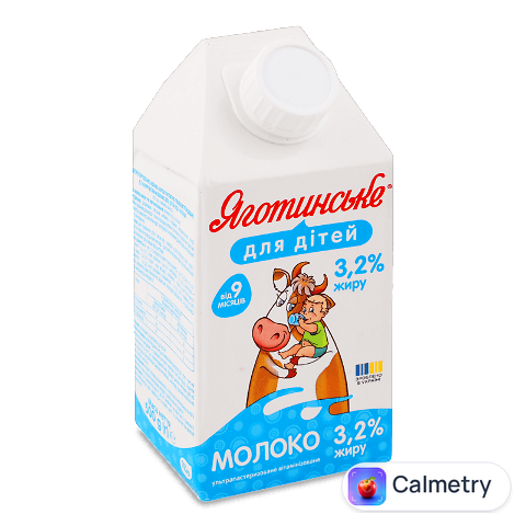 Молоко «Яготинське» для дітей від 9 місяців 3,2%, 500г