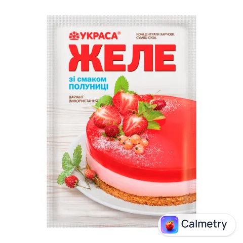 Желе «Украса» зі смаком полуниці