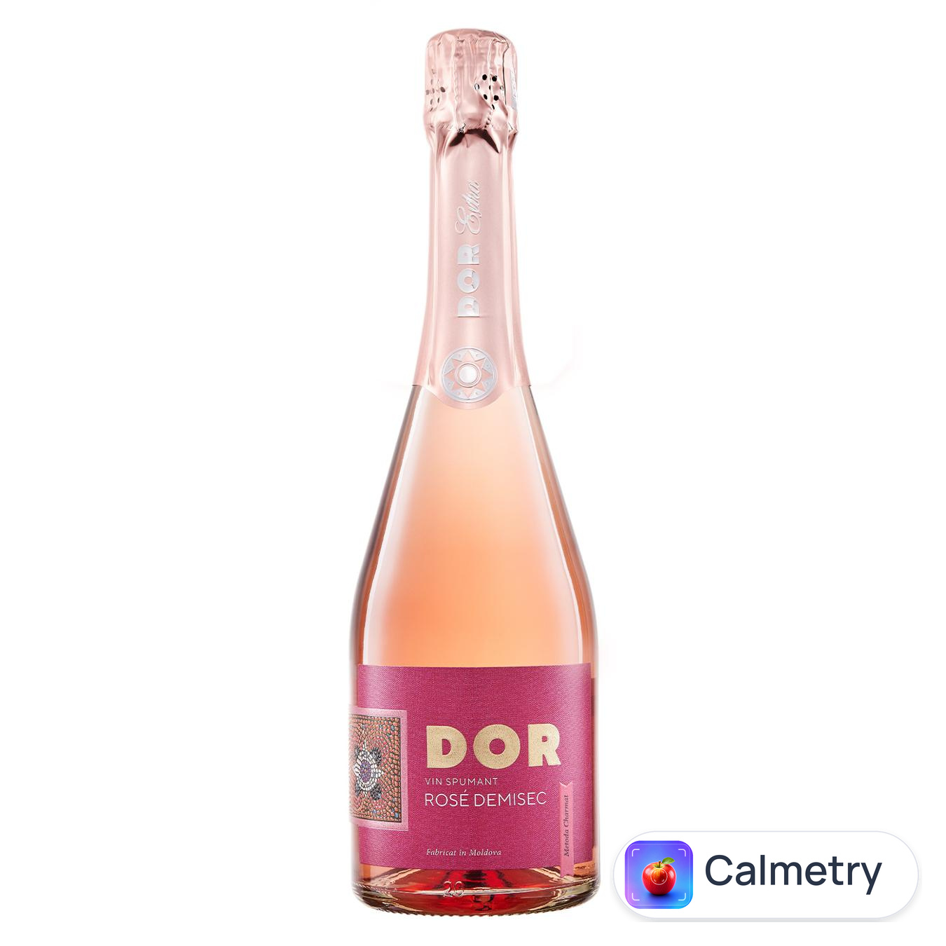 Вино ігристе Dor Rose рожеве напівсолодке 11,5% 0,75л — фото продукту