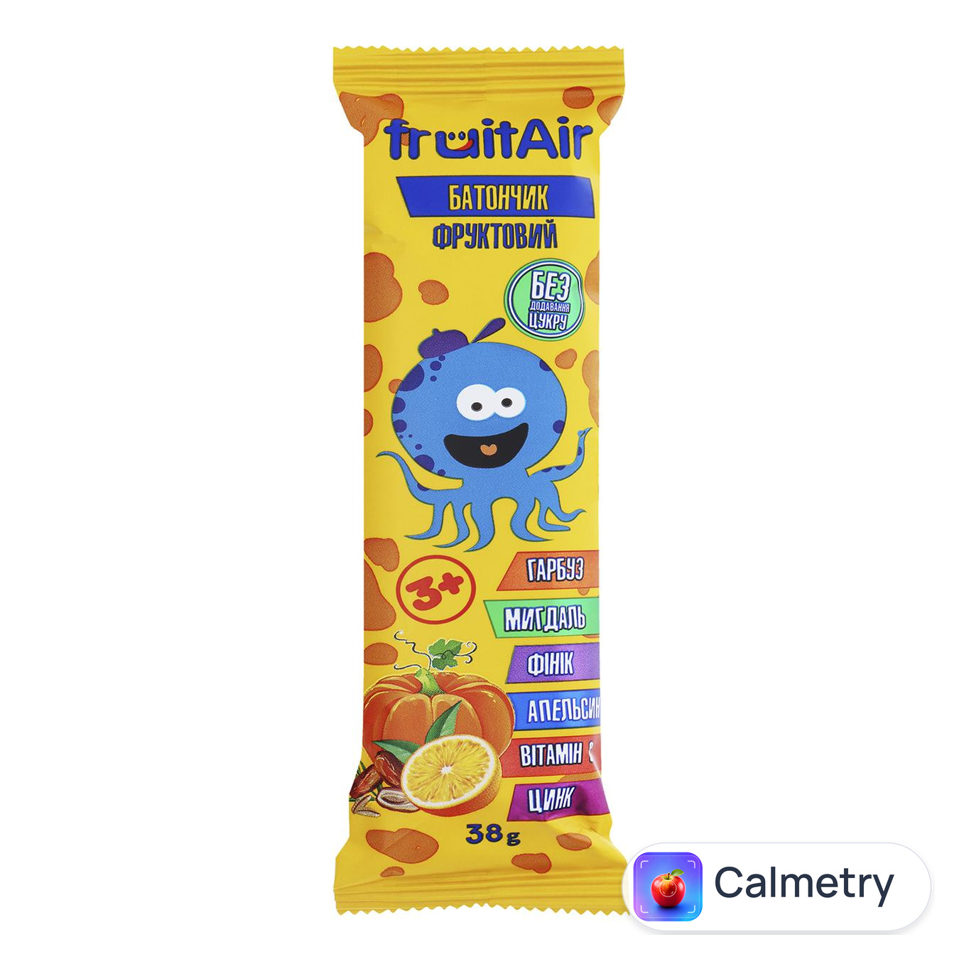 Батончик FruitAir Фінік з мигдалем та гарбузом 38г