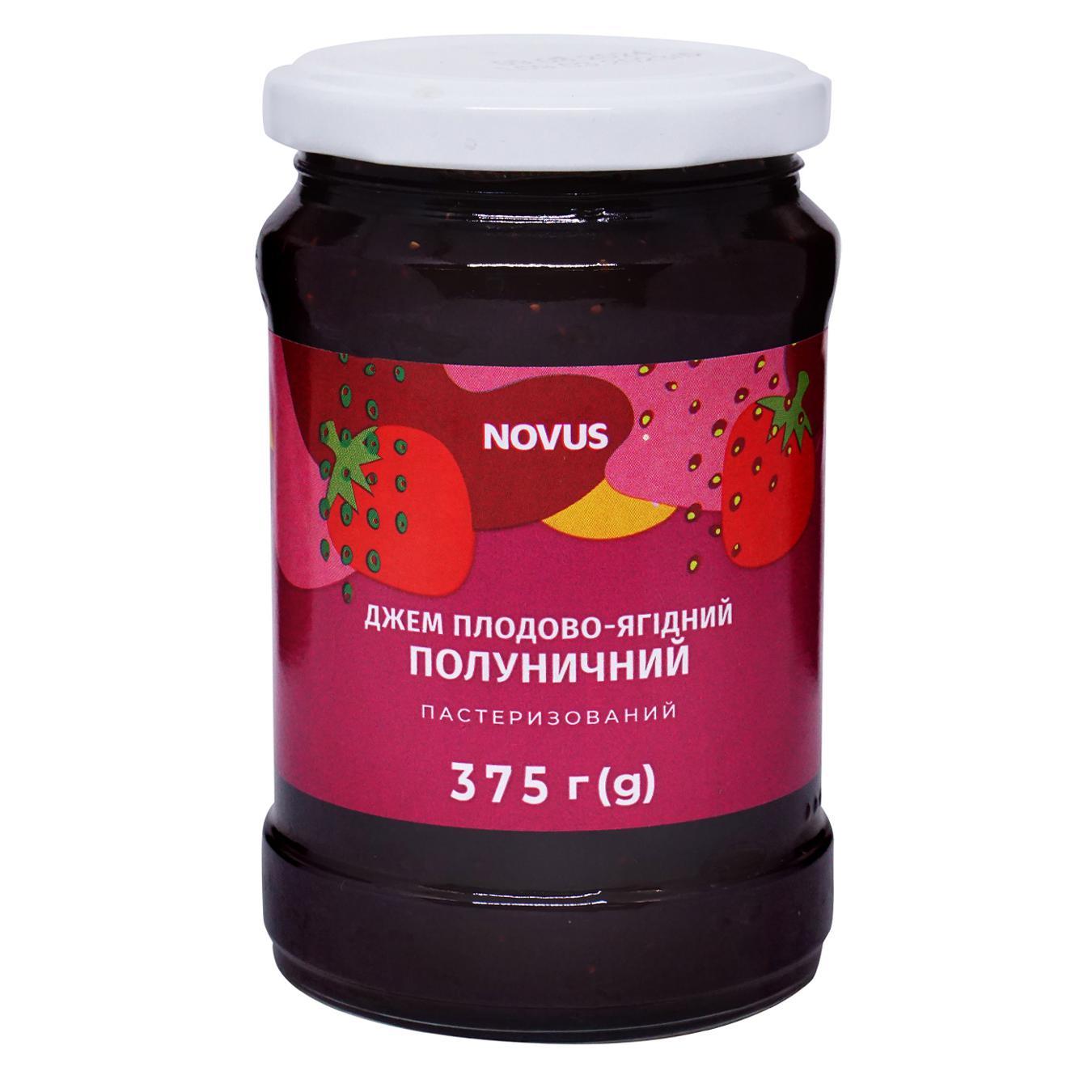 Джем Novus полуничний 375г — фото продукту