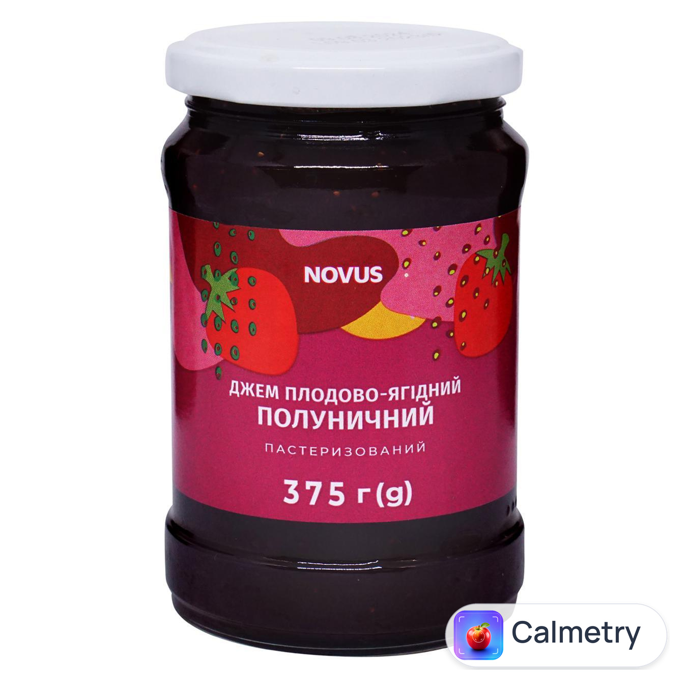 Джем Novus полуничний 375г