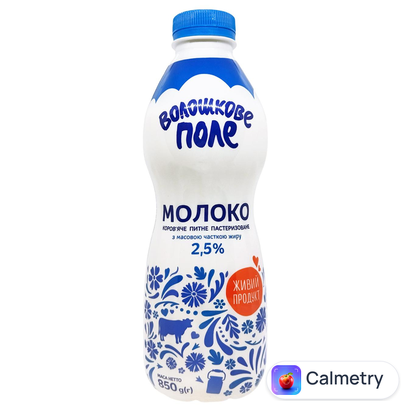 Молоко Волошкове Поле пастеризоване 2,5% 850г