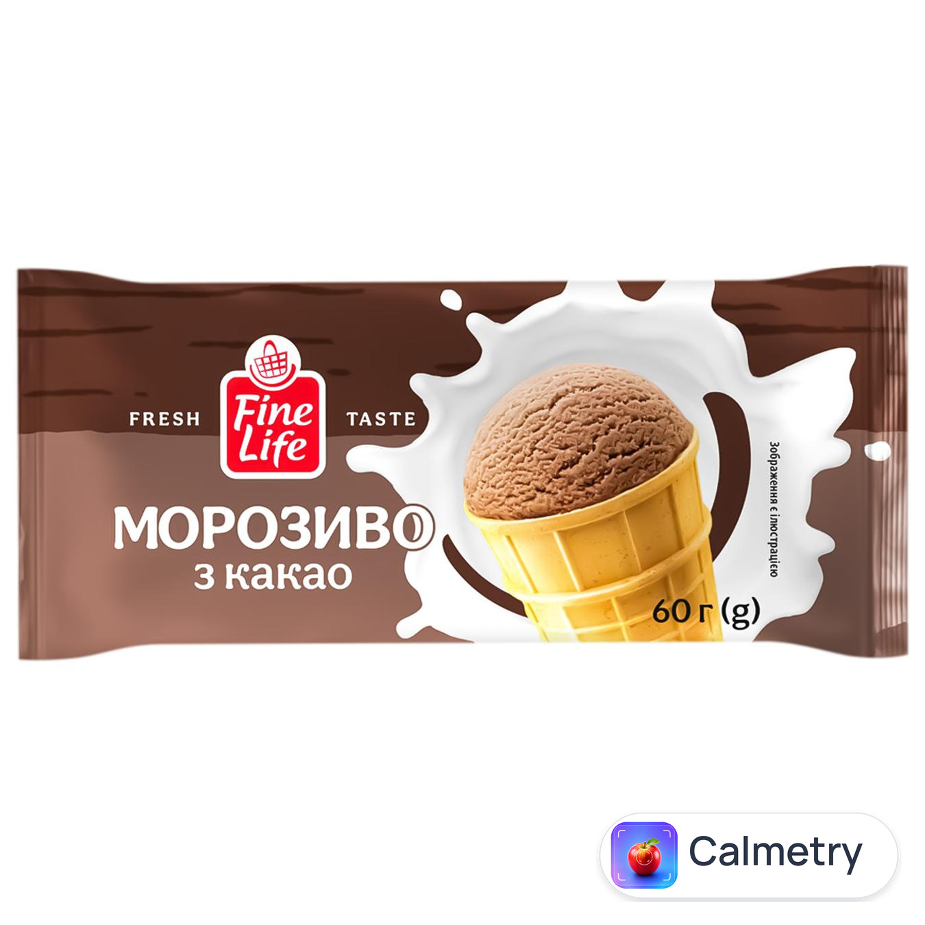 Морозиво Fine Life з какао 60г
