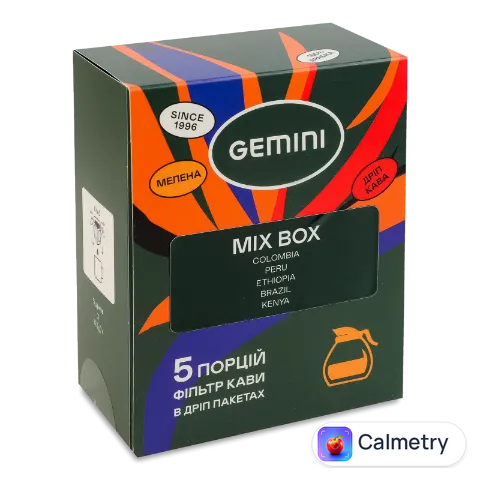 Кава Gemini Mix drip coffee bags 5*12г