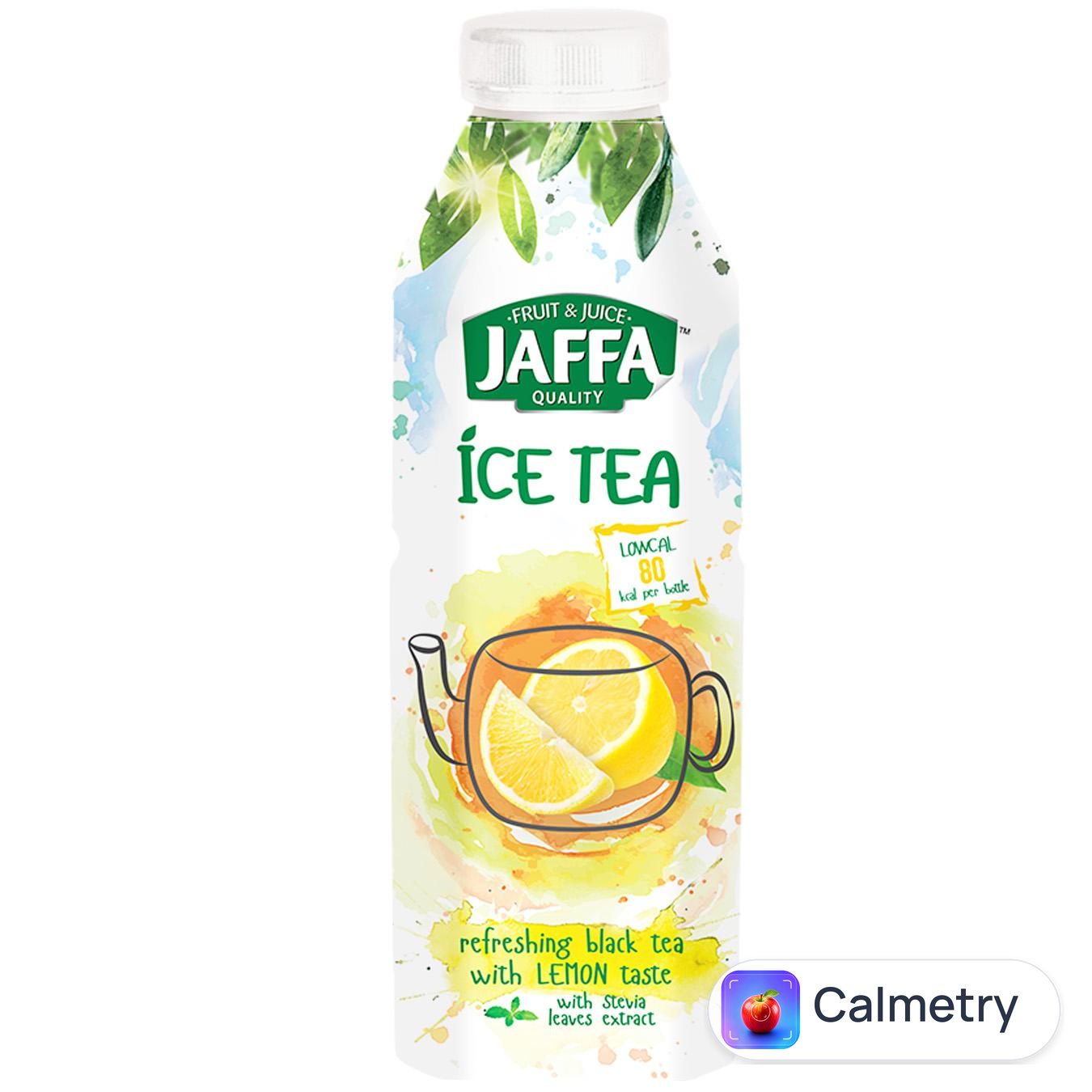 Чай холодний чорний Jaffa Лимон з екстрактом листя стевії 0,5л — фото продукту