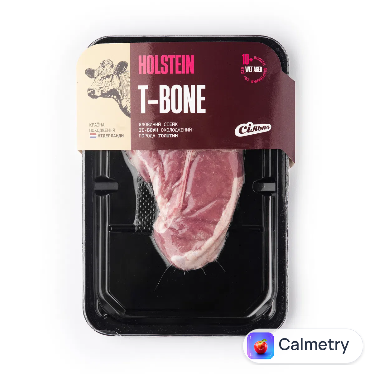 Яловичина молода Ekro T-bone Wet Aged охолоджена в/у