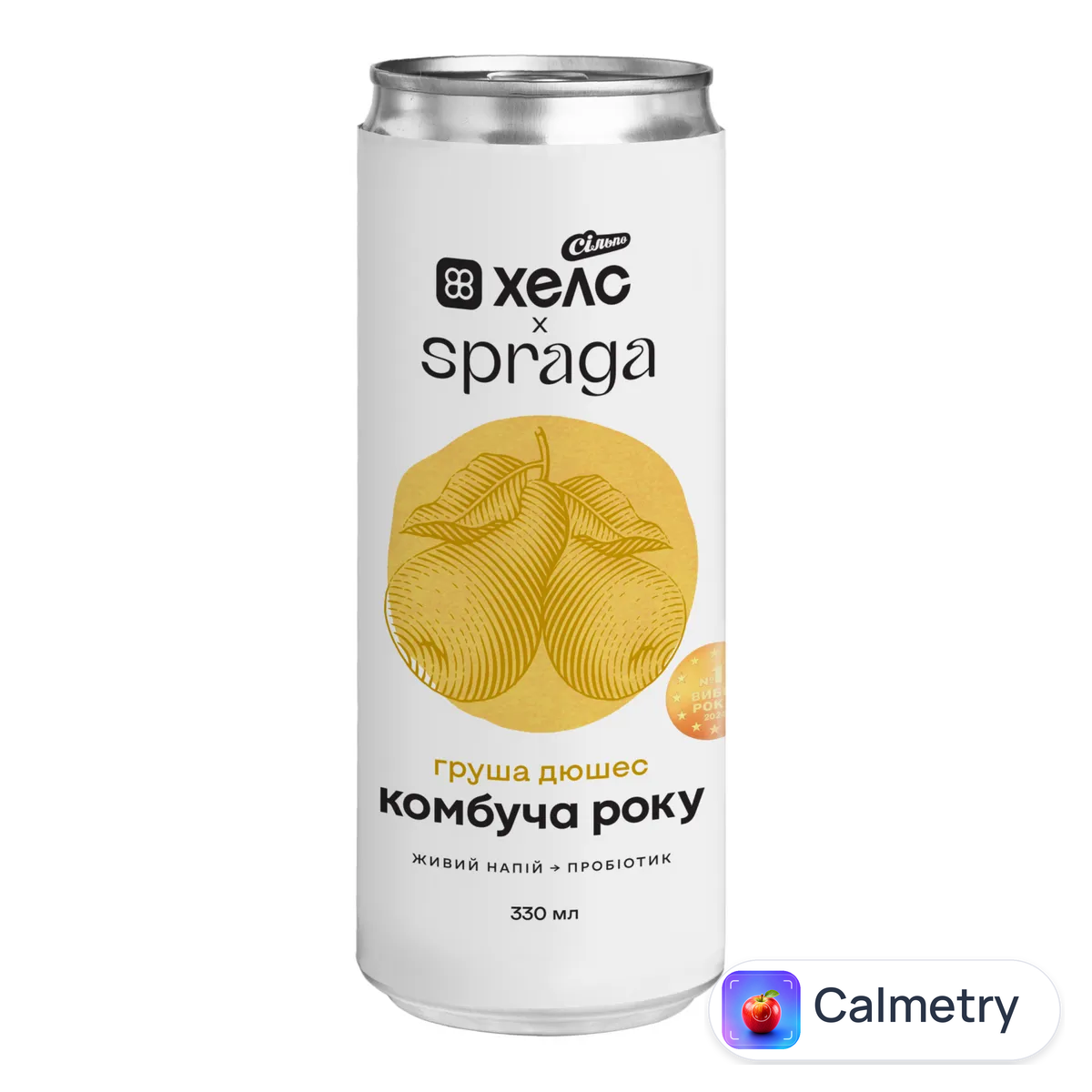 Напій Spraga Комбуча груша дюшес з/б 0,33л