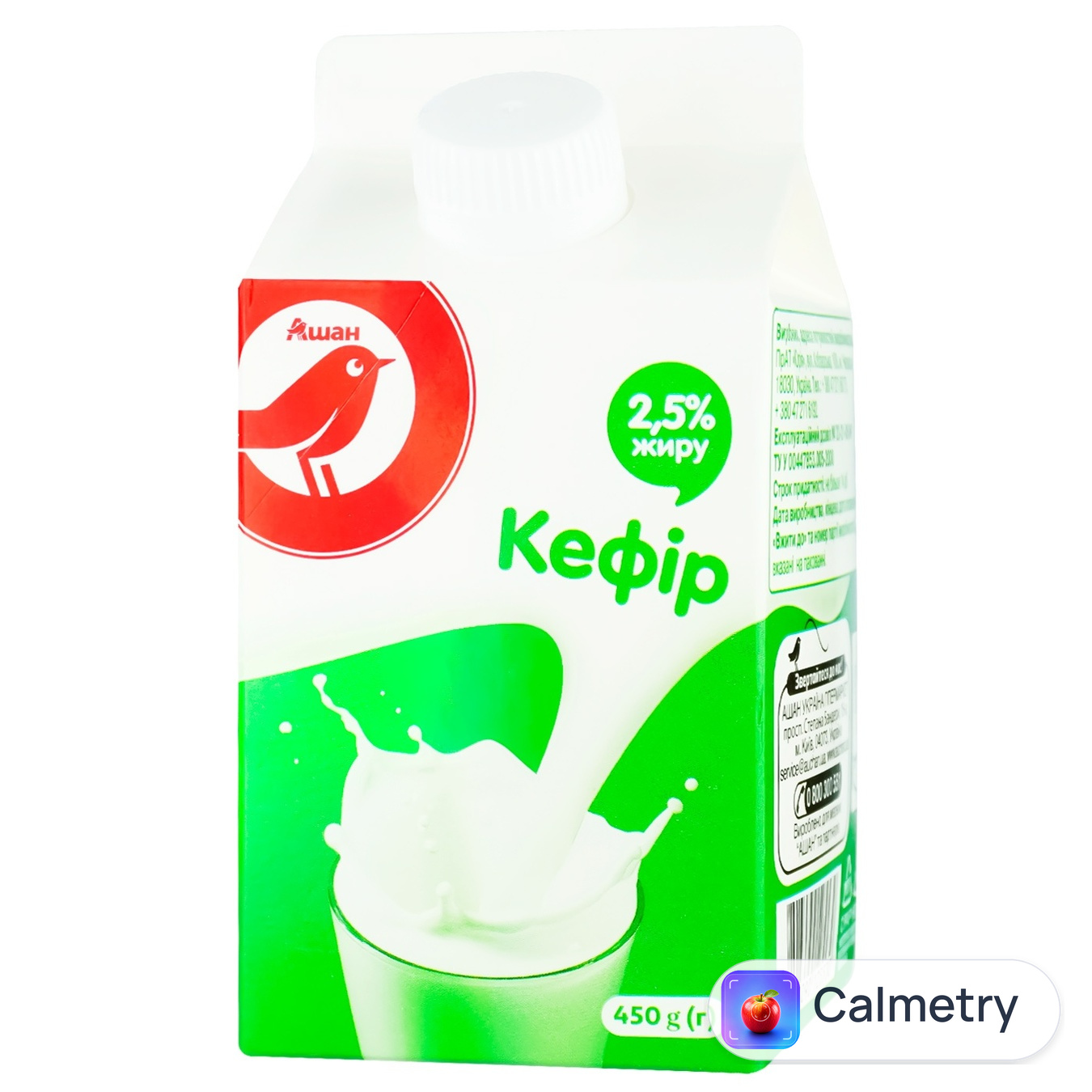 Кефір Auchan 2,5% 450г