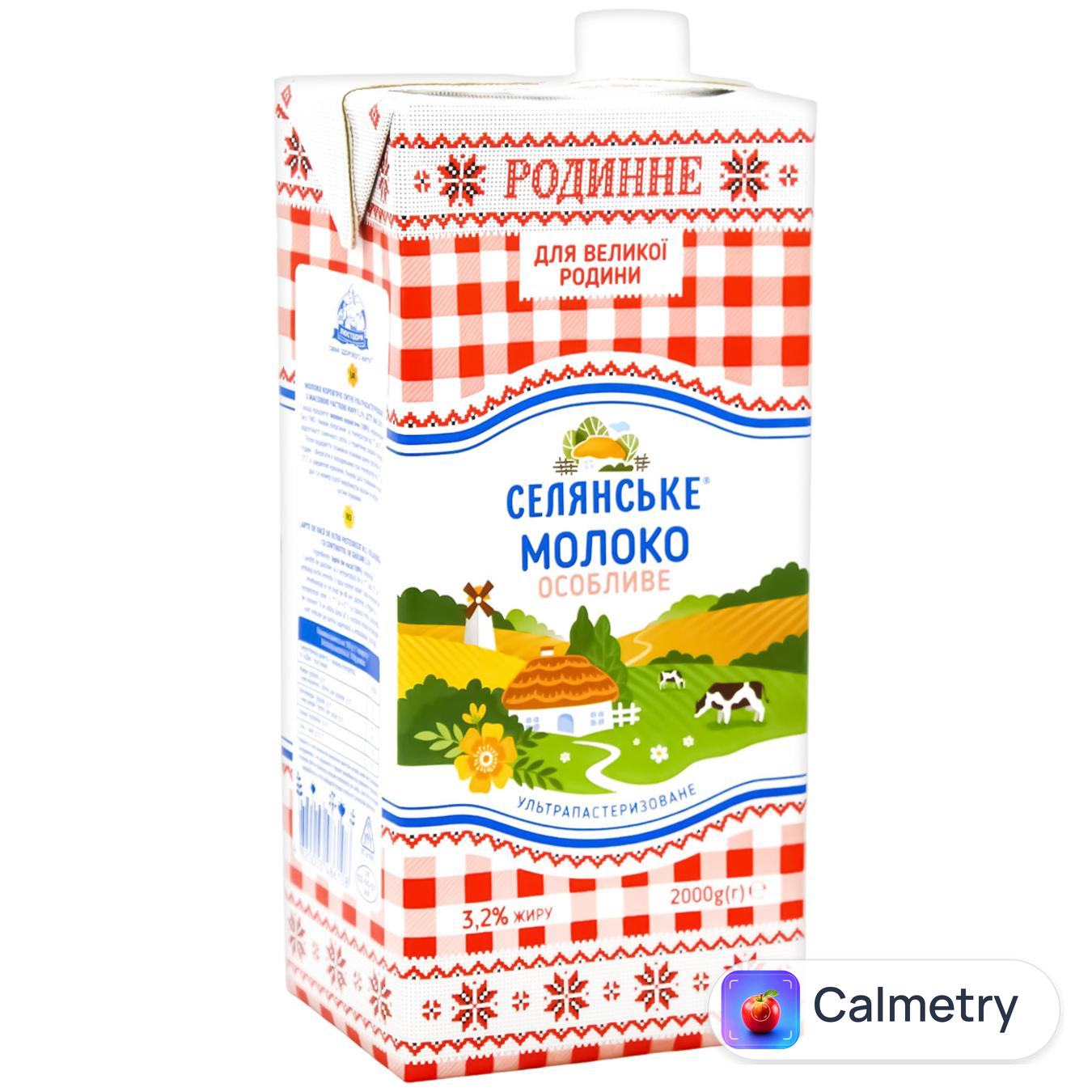 Молоко Селянське Родинне ультрапастеризоване 3.2% 2кг — фото продукту