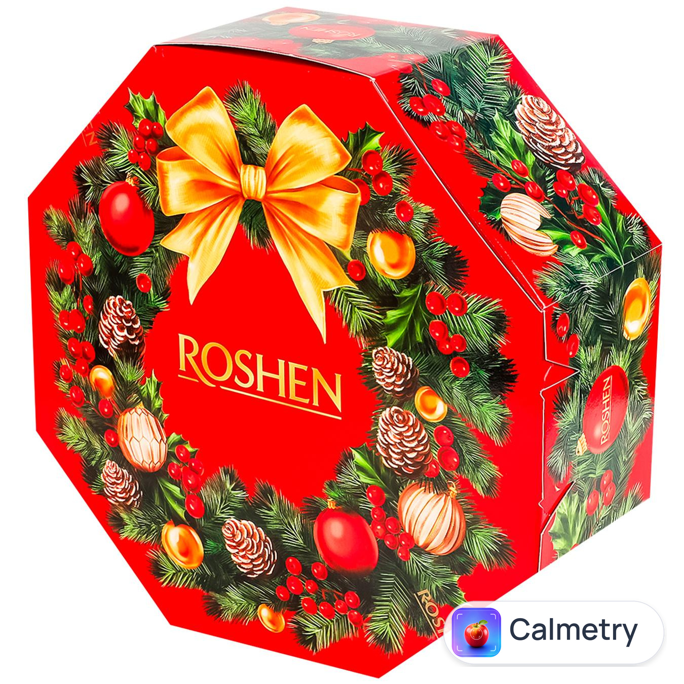 Набір солодощів новорічний Roshen Різдвяний вінок №9 599г