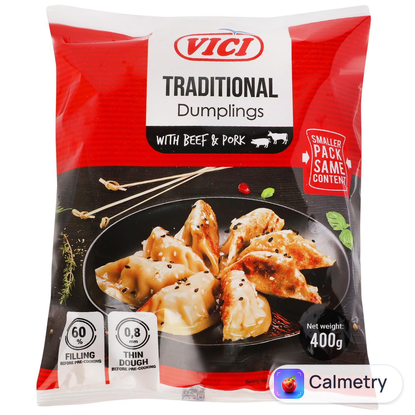 Пельмені Vici Traditional з яловичиною та свининою 400г — фото продукту