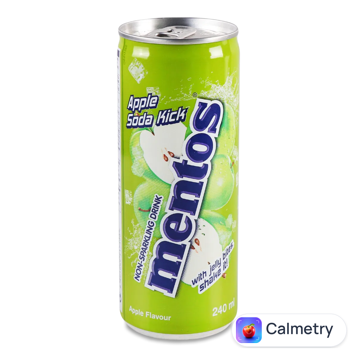 Напій Mentos Apple Soda Kick газований з/б 0,24л