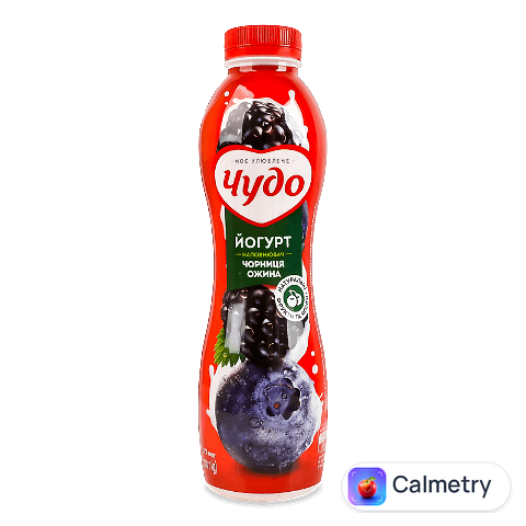 Йогурт «Чудо» «Чорниця-ожина» 2,5%, пляшка, 520г