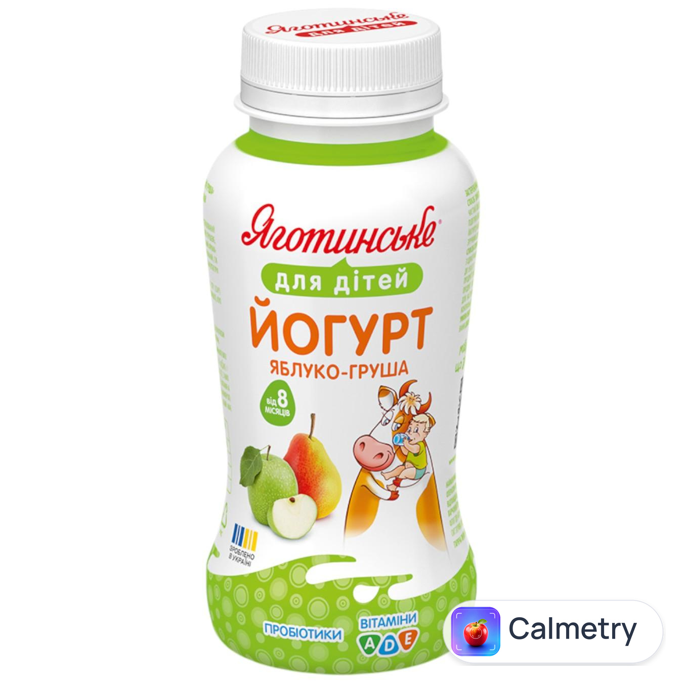 Йогурт Яготинське для дітей Яблуко-груша 1,5% 185г — фото продукту