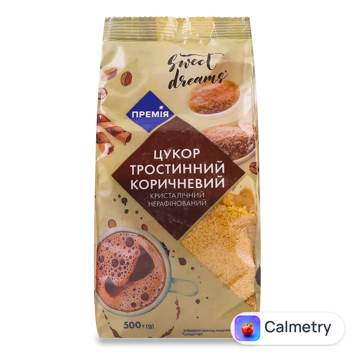 Цукор тростинний «Премія»® коричневий 500г