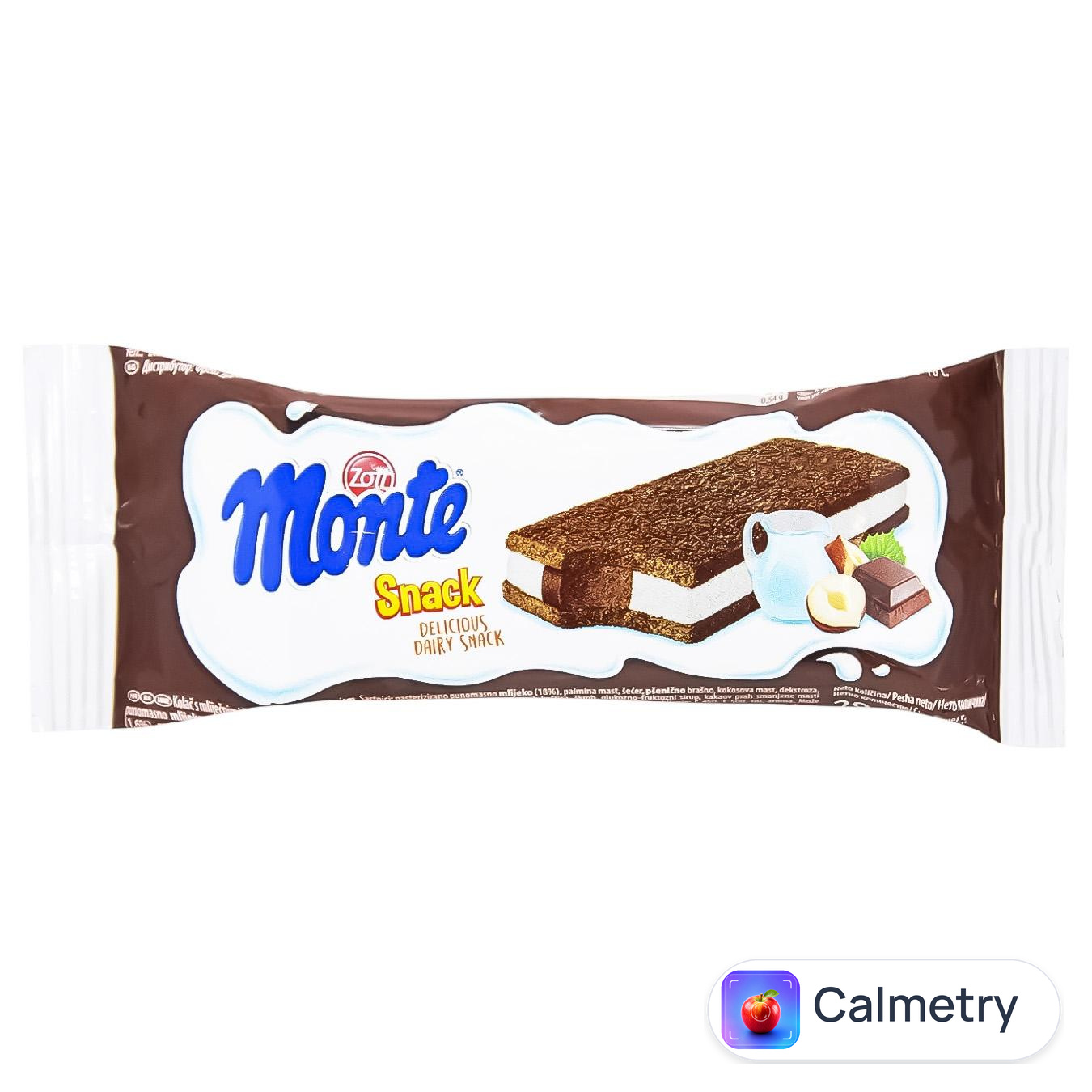Тістечко Zott Monte Snack з вершковим наповненням молока, шоколаду та лісових горіхів 29г