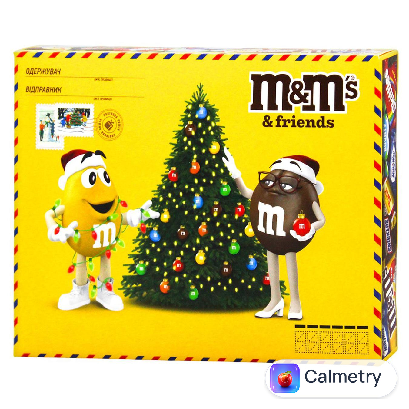 Набір солодощів новорічний M&M's Friends Бандероль велика 316г
