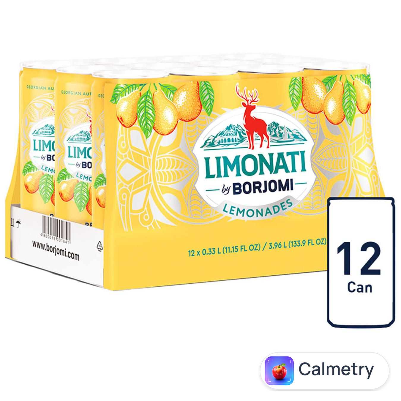 Напій газований Borjomi Limonati Груша 0,33л — фото продукту