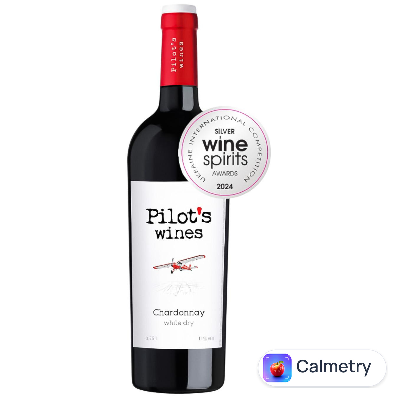 Вино Pilot’s Wines Chardonnay біле сухе 11% 0,75л — фото продукту