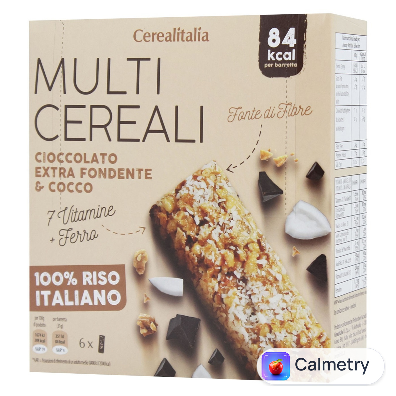 Батончики Cerealitalia Day By Day мультизернові з екстра чорним шоколадом, вітамінами і мінералами 126г