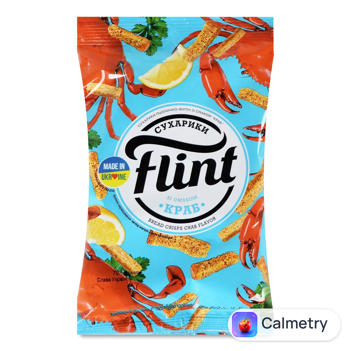 Сухарики Flint зі смаком краба 70г