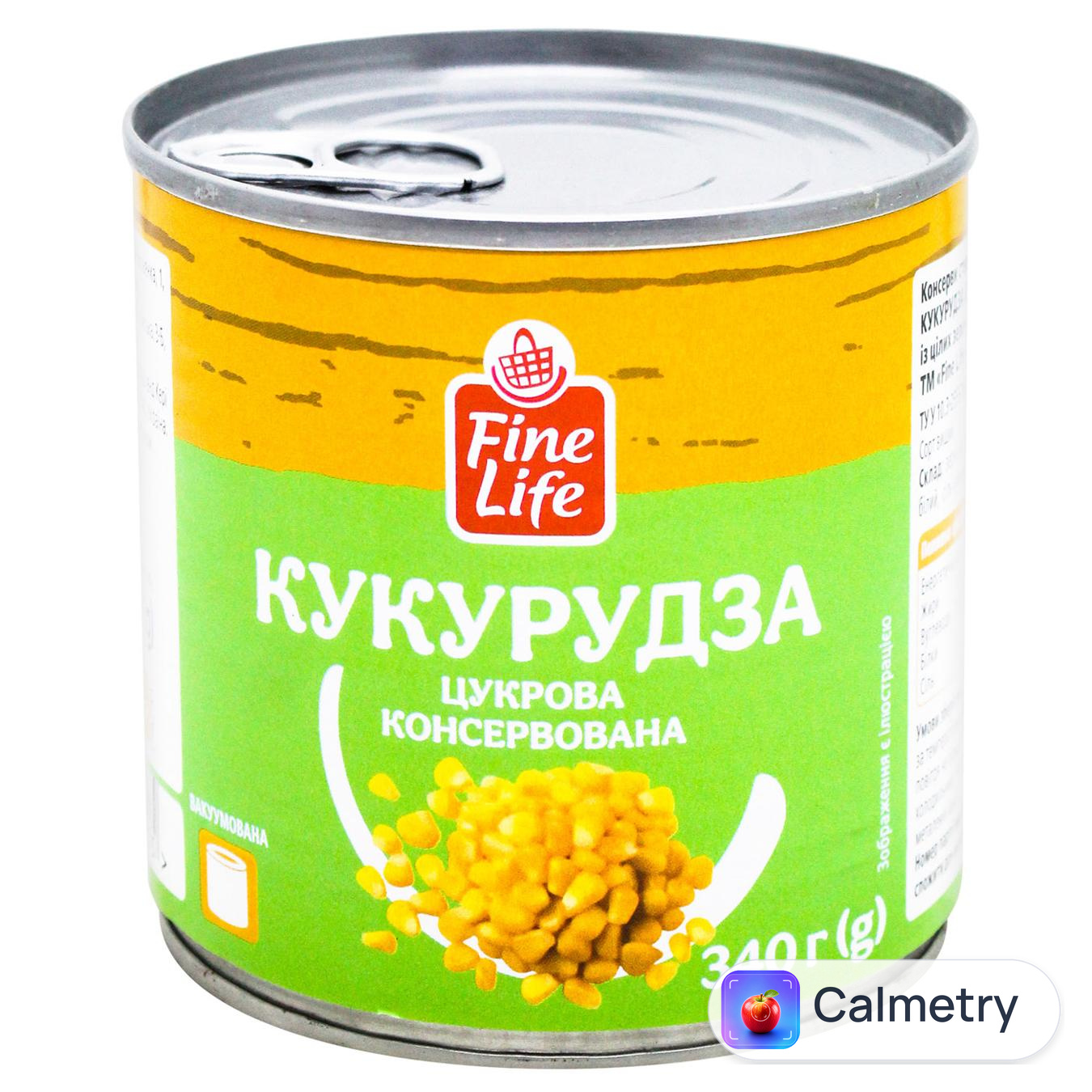 Кукурудза Fine Life цукрова 340г