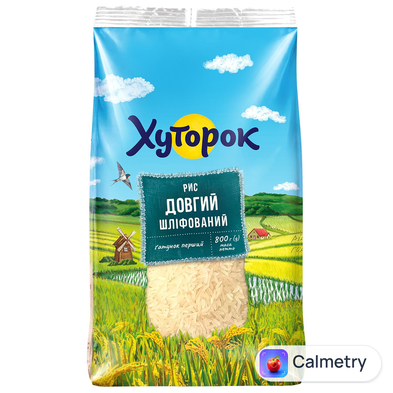 Рис Хуторок довгий 800г — фото продукту