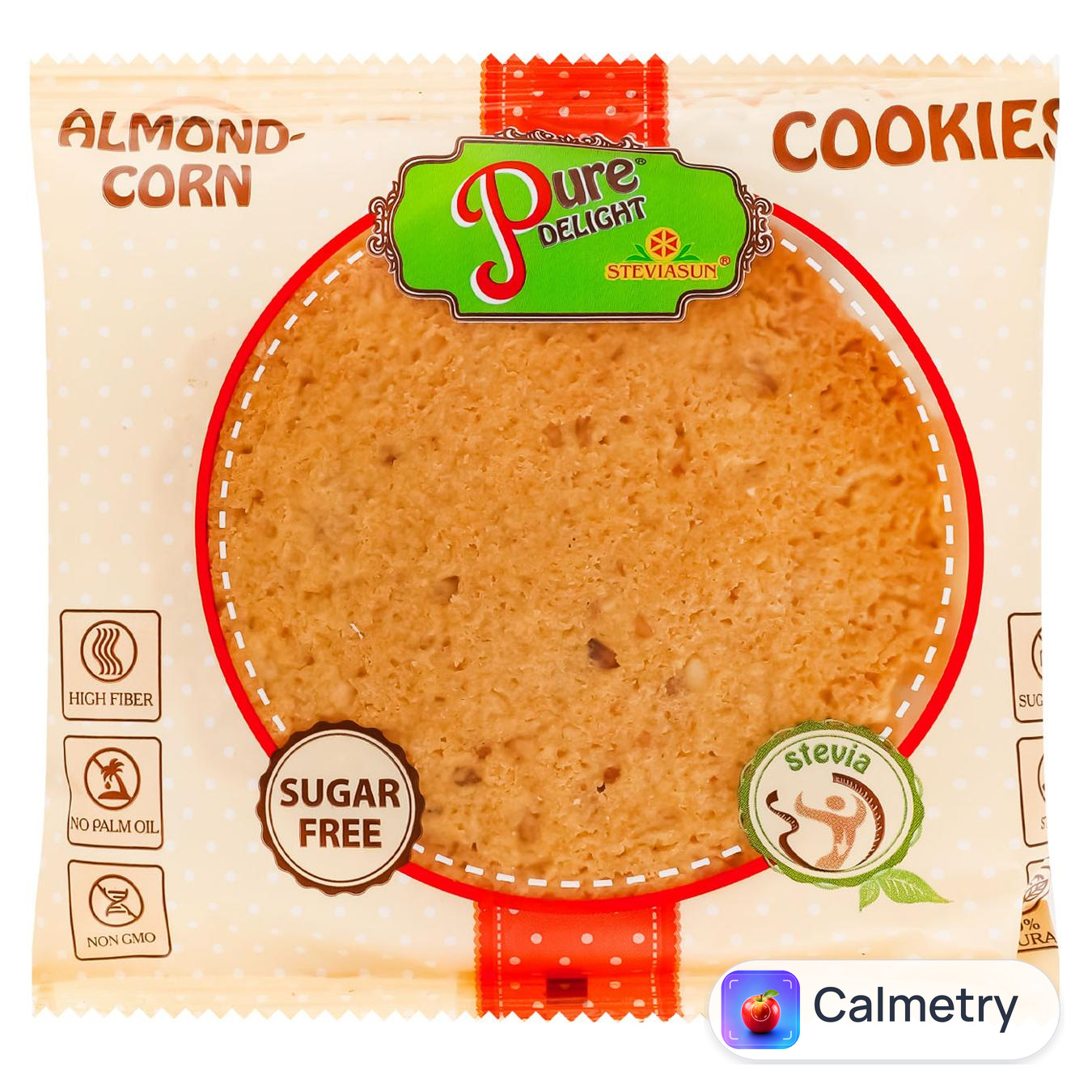 Печиво Pure Delight мигдально-кукурудзяне зі стевією 50г — фото продукту