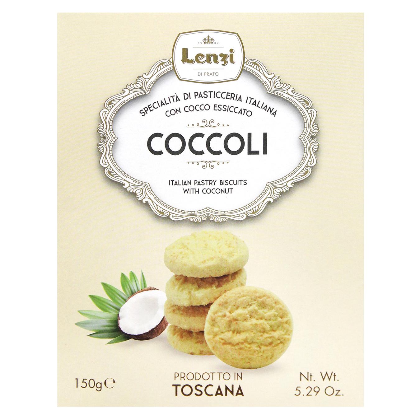 Печиво Lenzi Coccoli з кокосом 150г — фото продукту