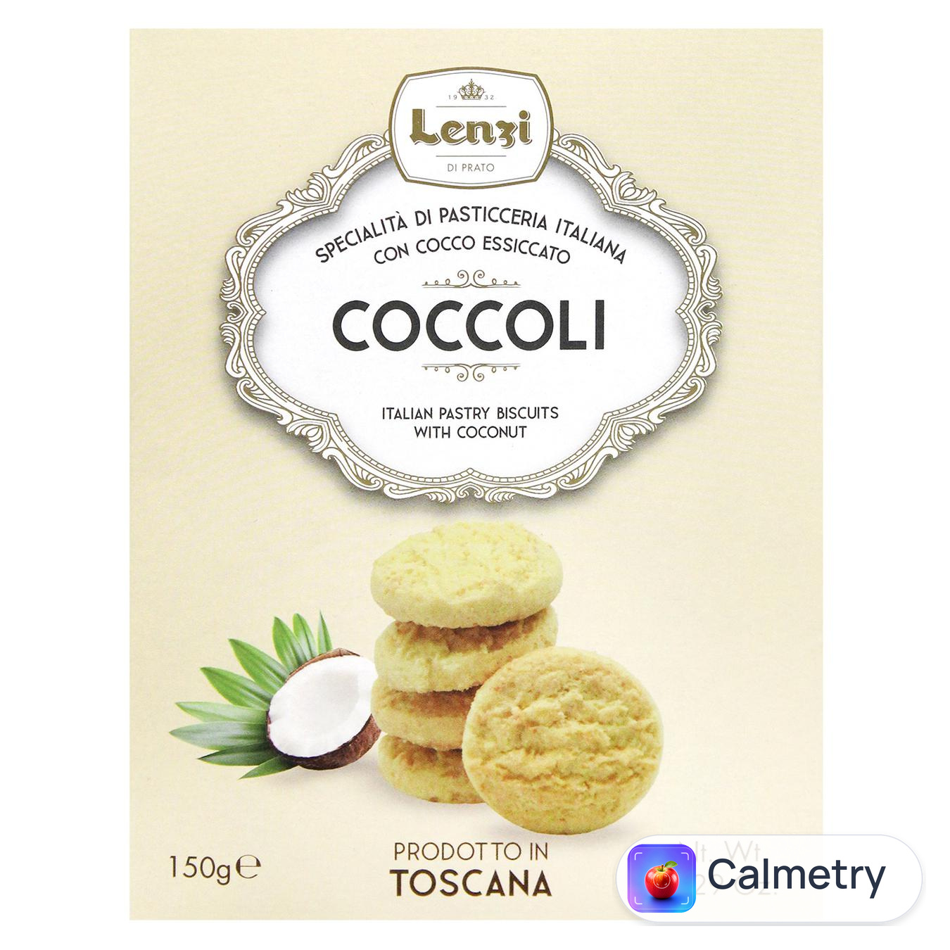 Печиво Lenzi Coccoli з кокосом 150г — фото продукту