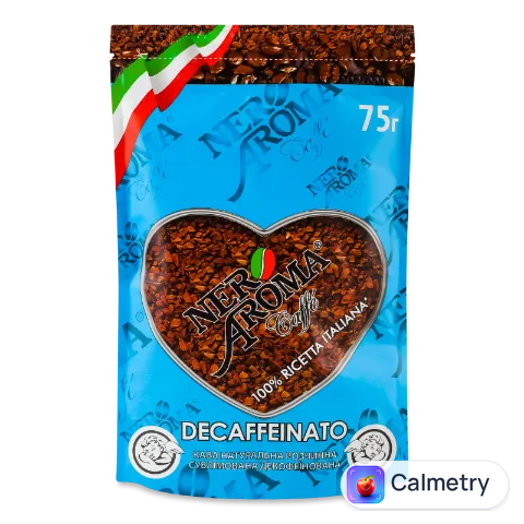 Кава розчинна Nero Aroma Decaffeinato