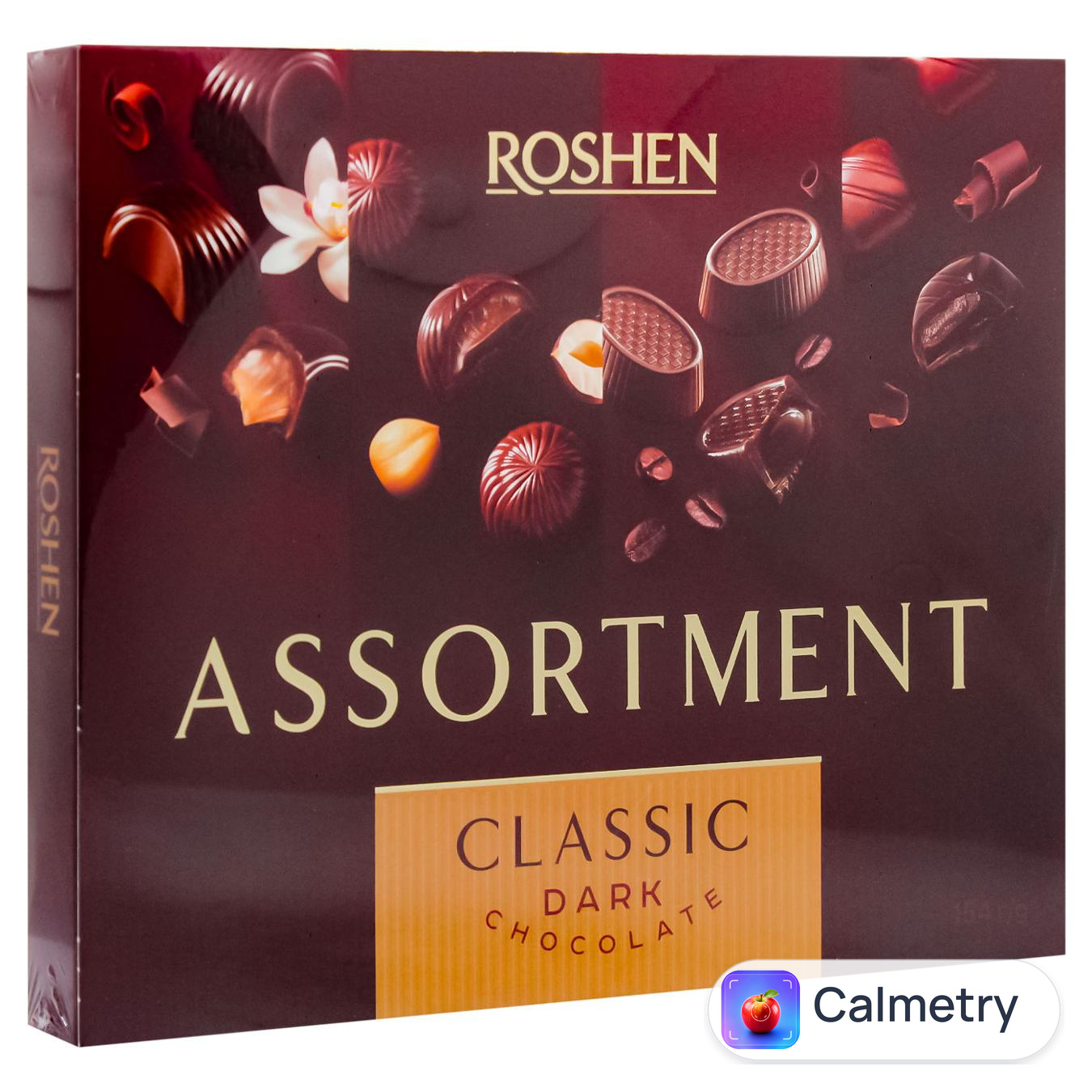 Цукерки Roshen Assortment Classic в чорному шоколаді 154г