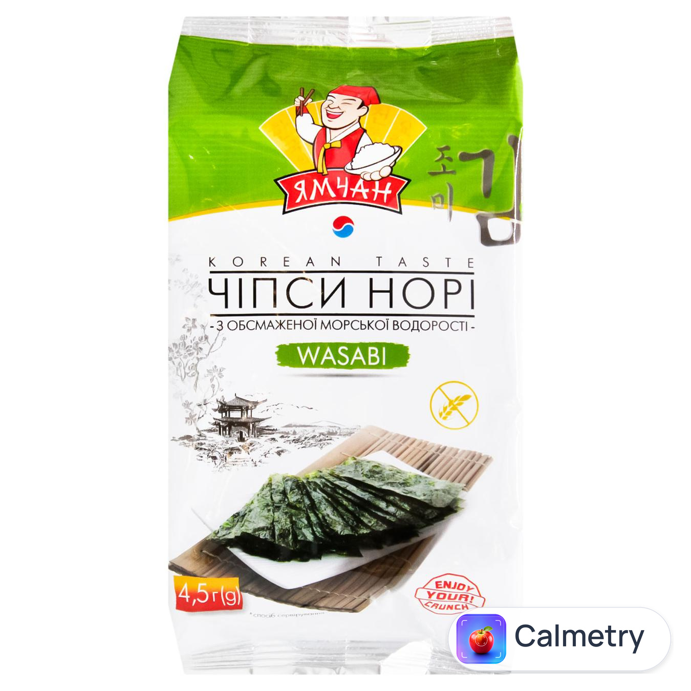 Чипси Ямчан Норі Wasabi 4,5г