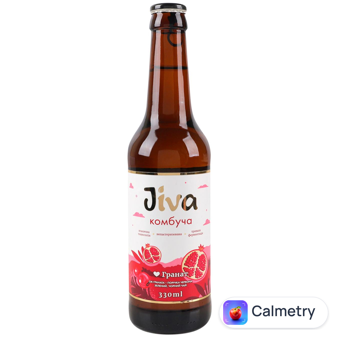 Комбуча Jiva Люблю Гранат 0,33л