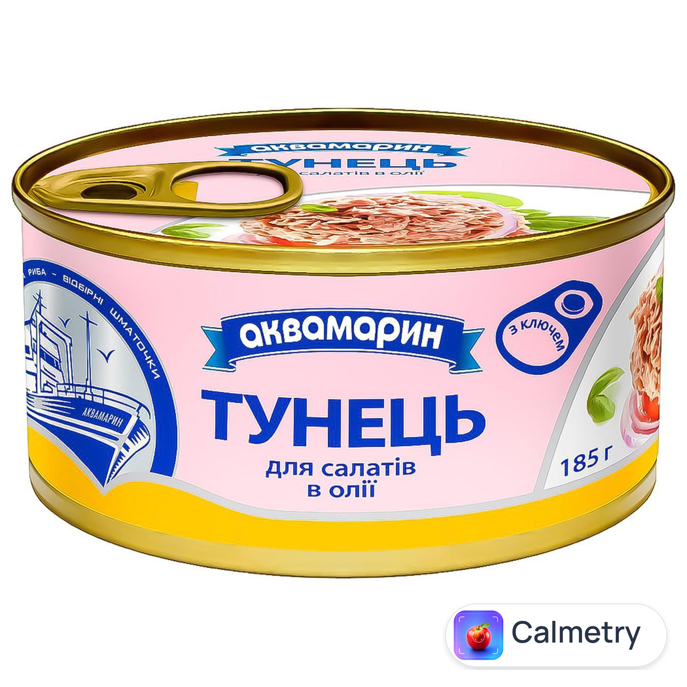 Тунець Аквамарин для салатів в олії 185г