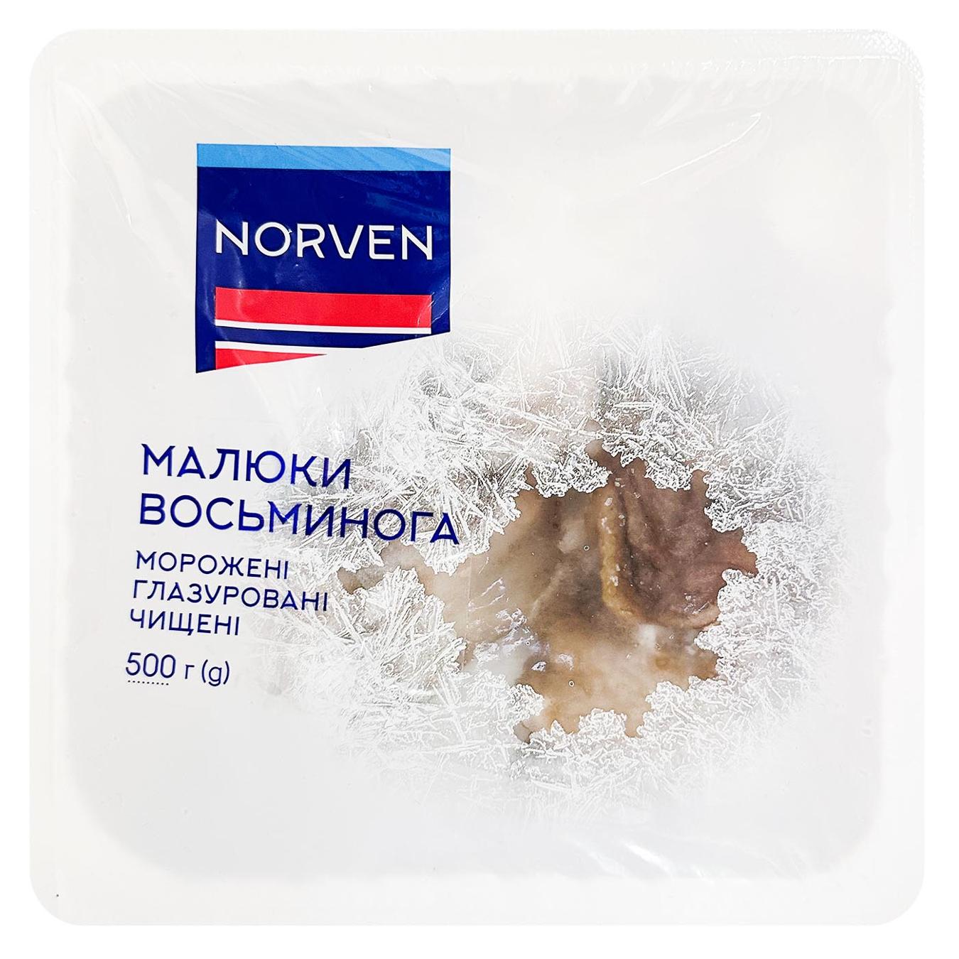 Восьминоги Norven малюки чищені патрані заморожені 40/60 500г — фото продукту