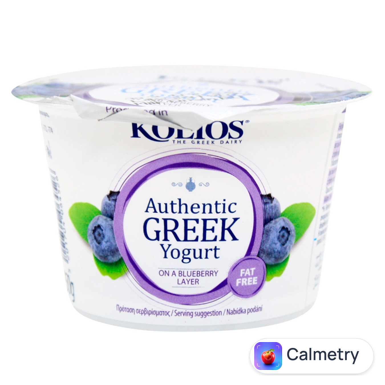 Йогурт Kolios Артизанський грецький з чорницею 0% 150г