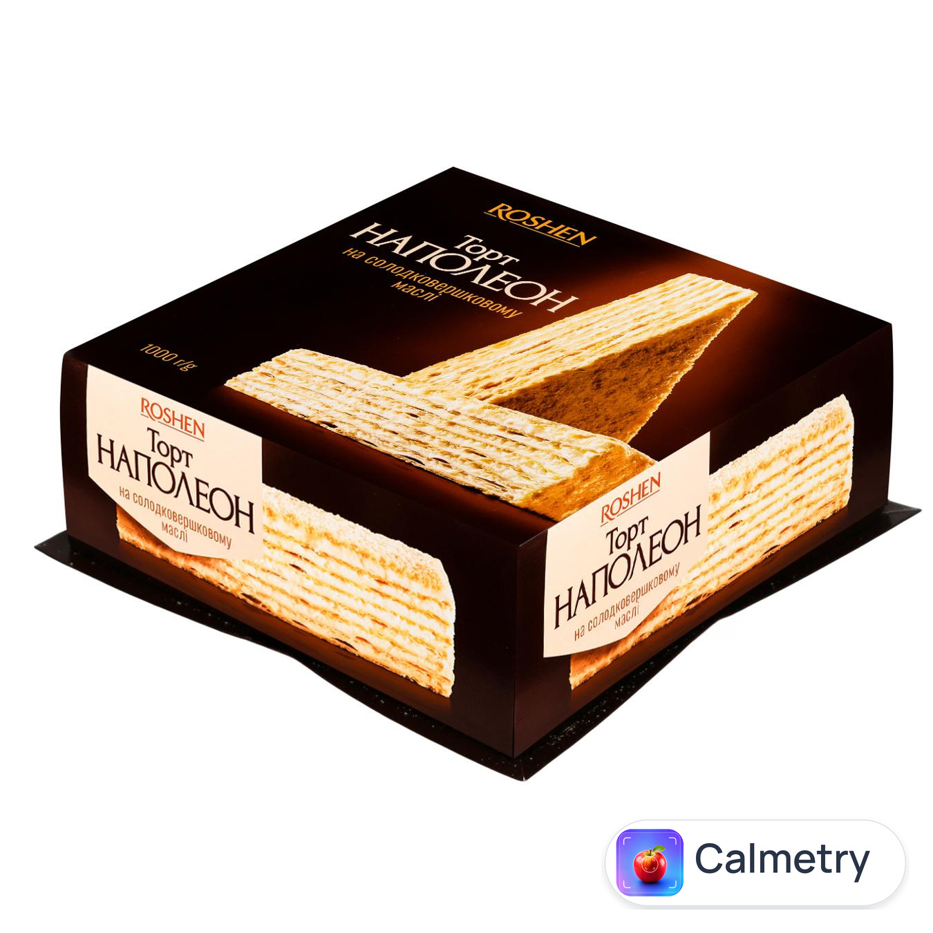 Торт Roshen Наполеон на солодковершковому маслі 1кг — фото продукту