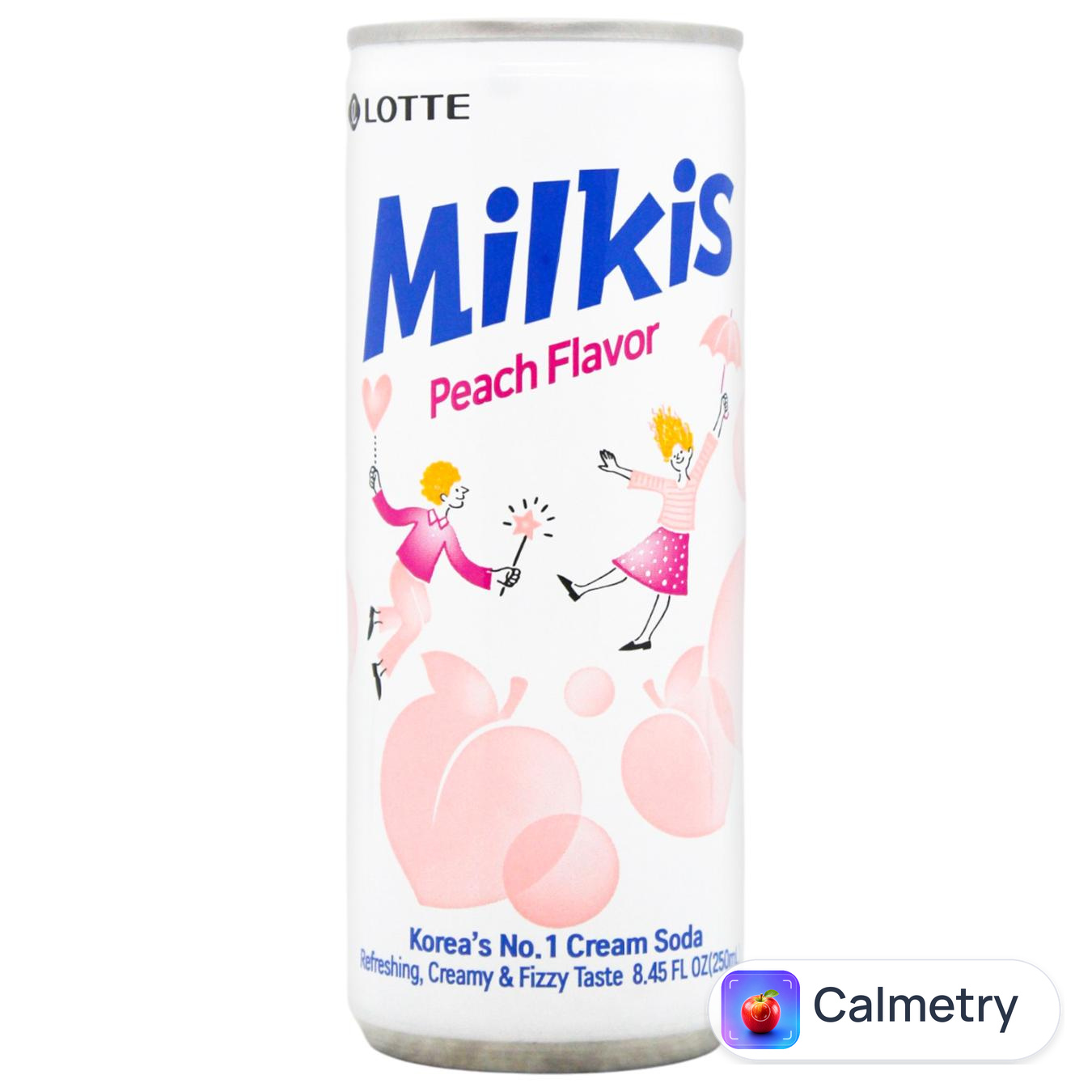 Напій газований Lotte Milkis персик 250мл — фото продукту