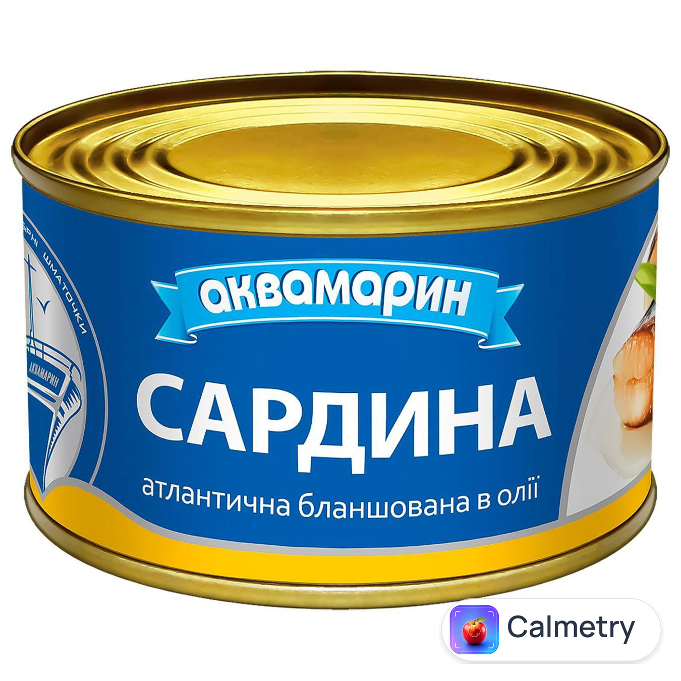 Сардини Аквамарин бланшовані в олії 230г — фото продукту