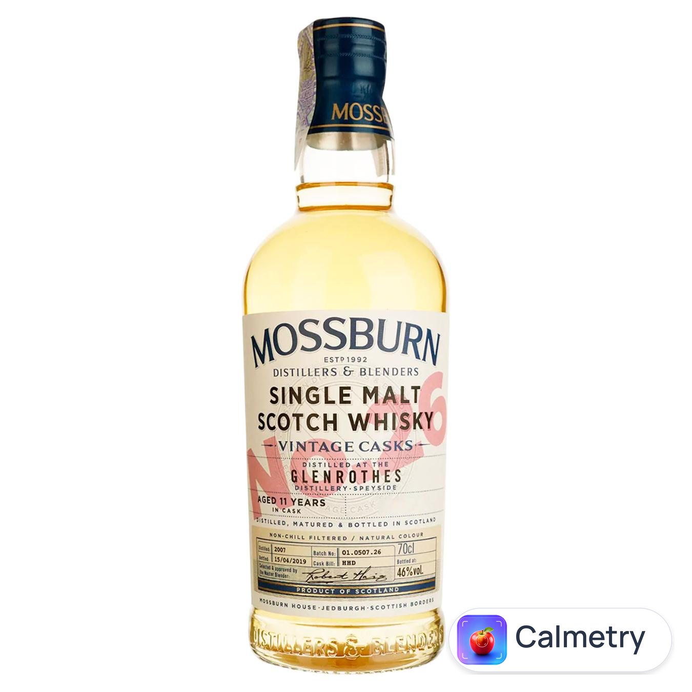 Віскі Mossburn Vintage Casks No26 Glenrothes 11yo 46% 0,7л