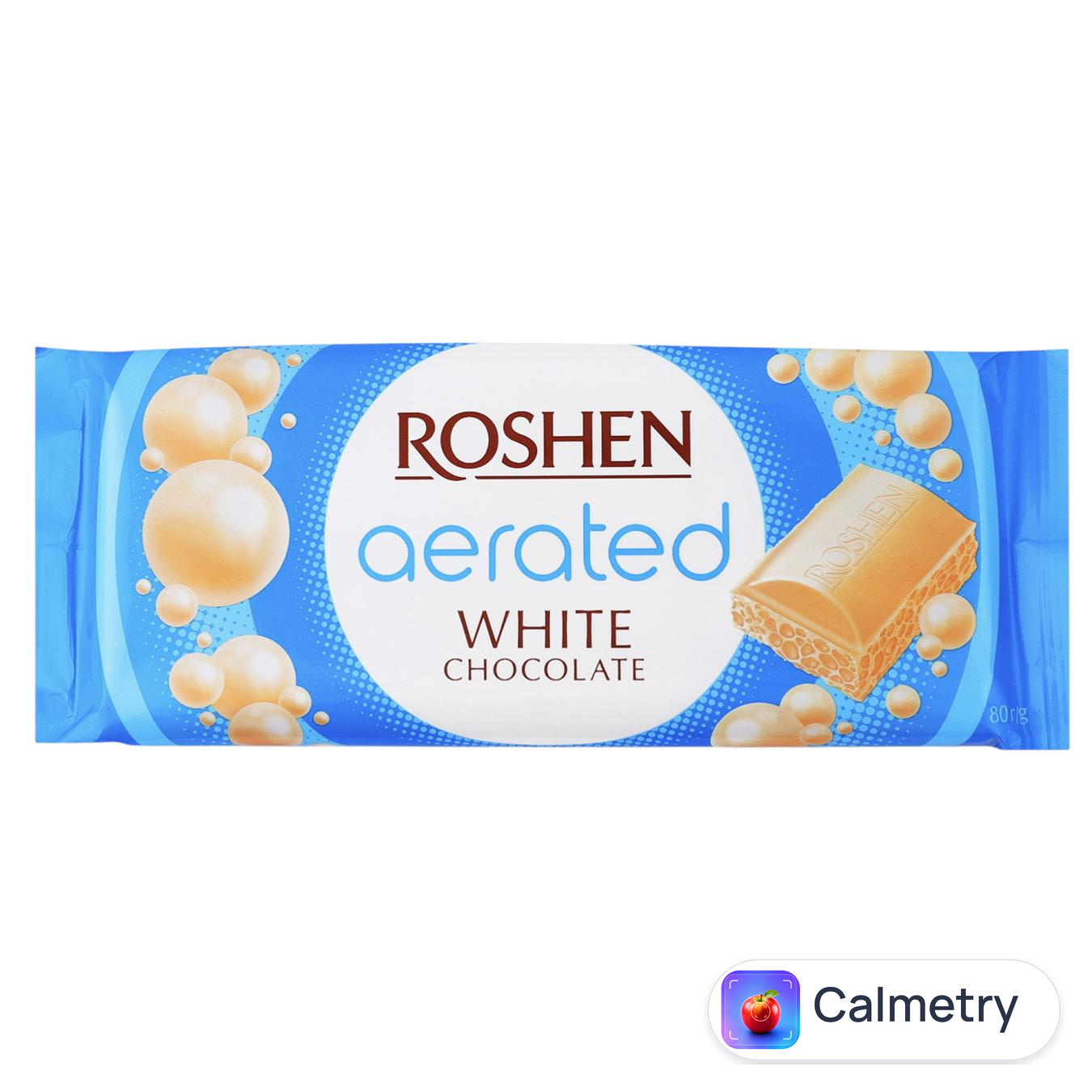 Шоколад білий Roshen пористий 80г — фото продукту
