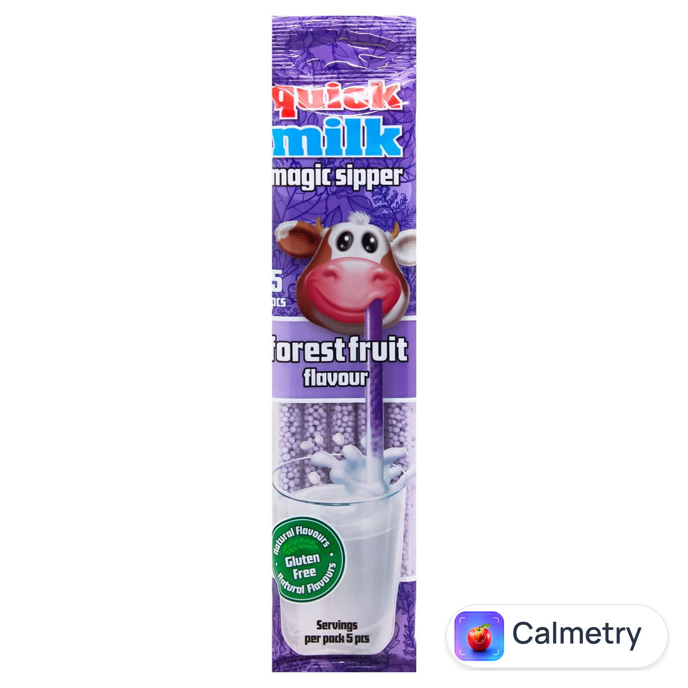 Трубочки Quick Milk для молока зі смаком лісових ягід 30г 5шт