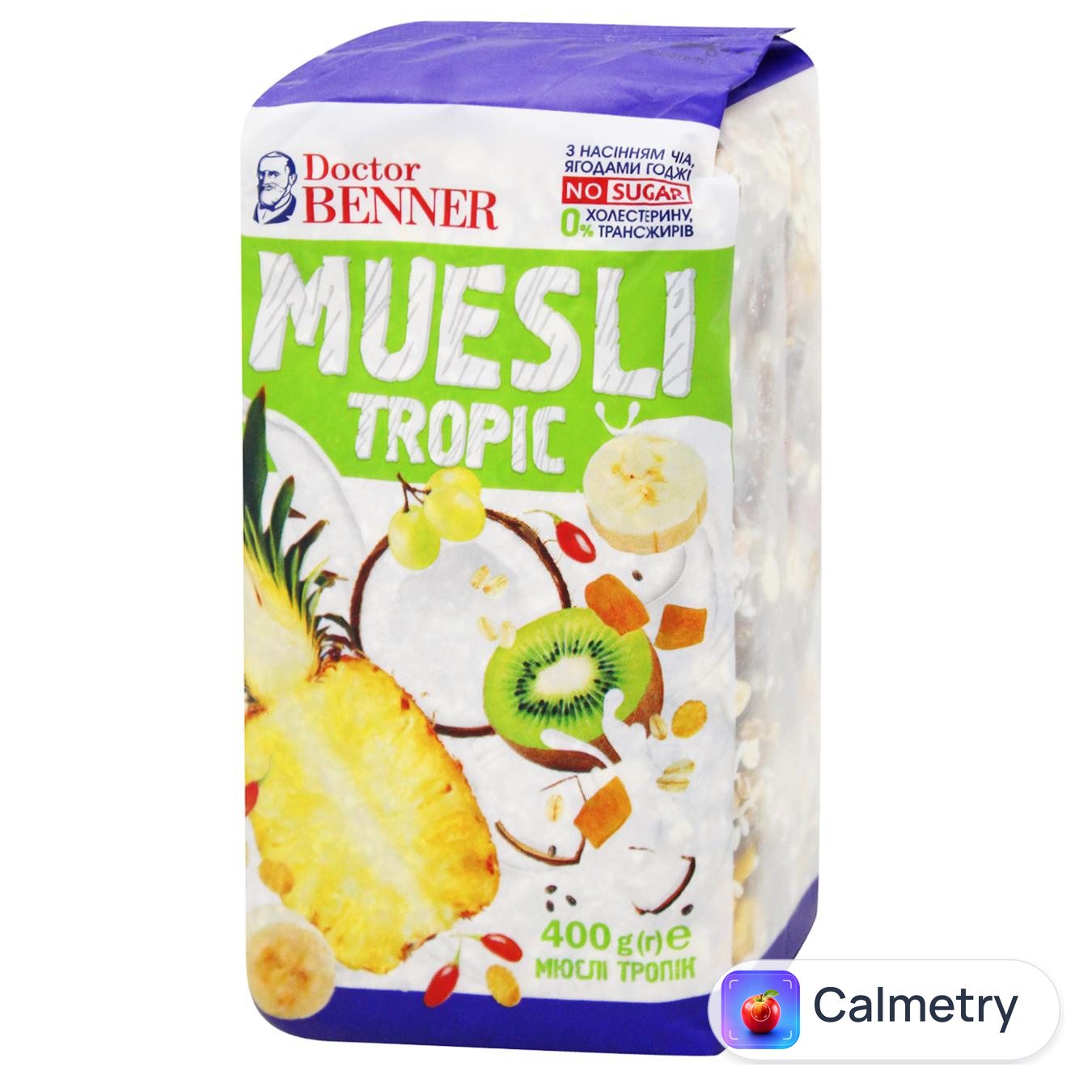 Мюслі Dr. Benner Тропік 400г — фото продукту
