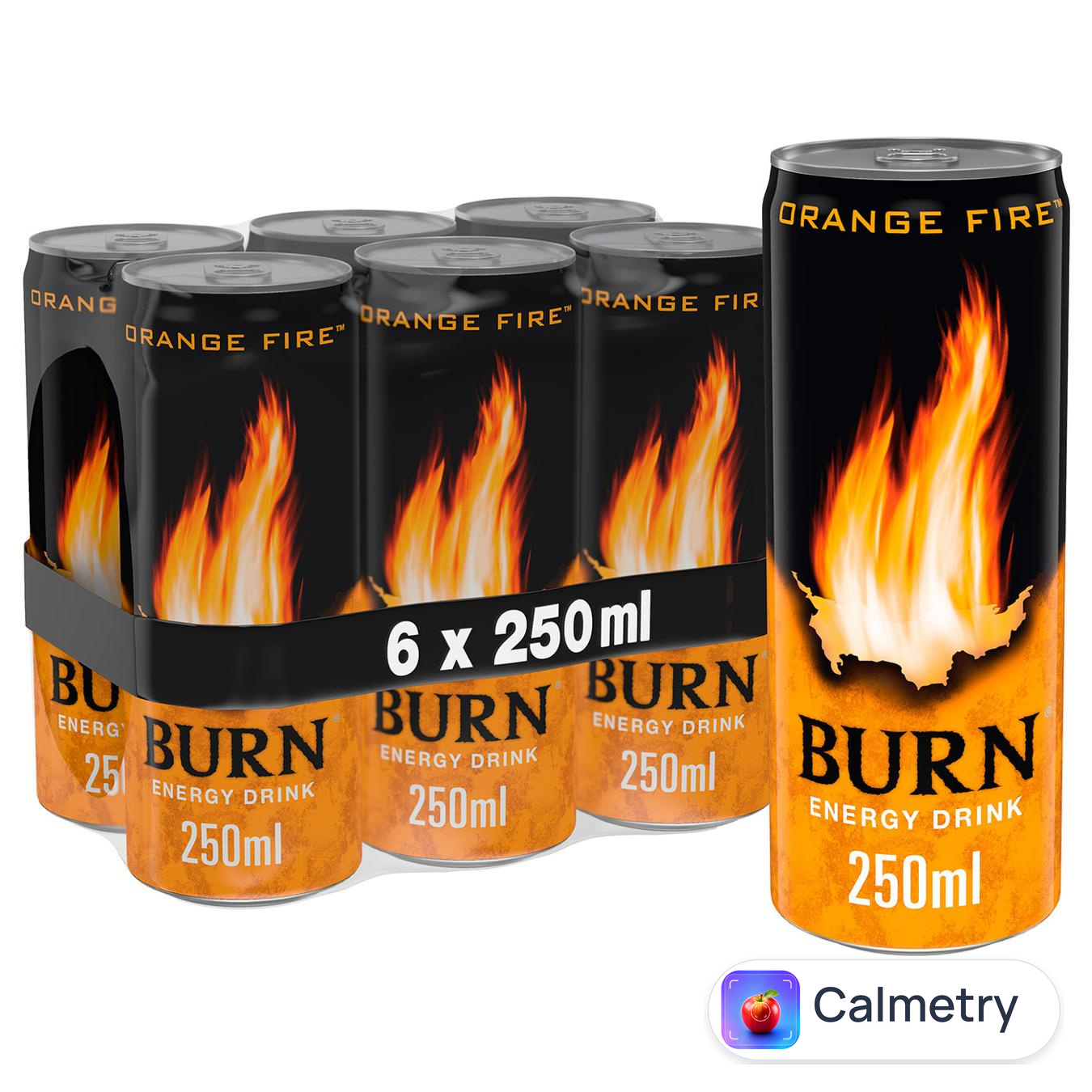 Напій енергетичний Burn Orange Fire 250мл — фото продукту