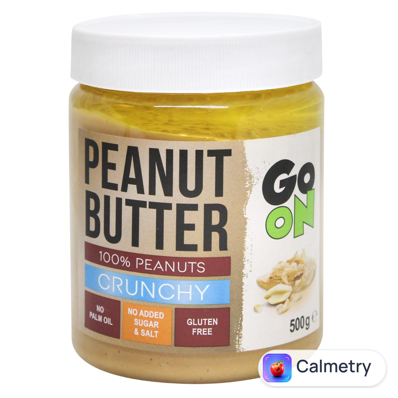 Паста арахісова Go On Nutrition хрустка зі шматочками горіхів 500г — фото продукту