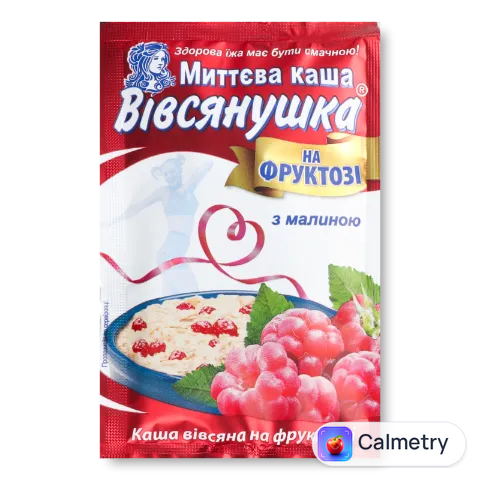 Каша «Овсянушка» з фруктозою та малиною