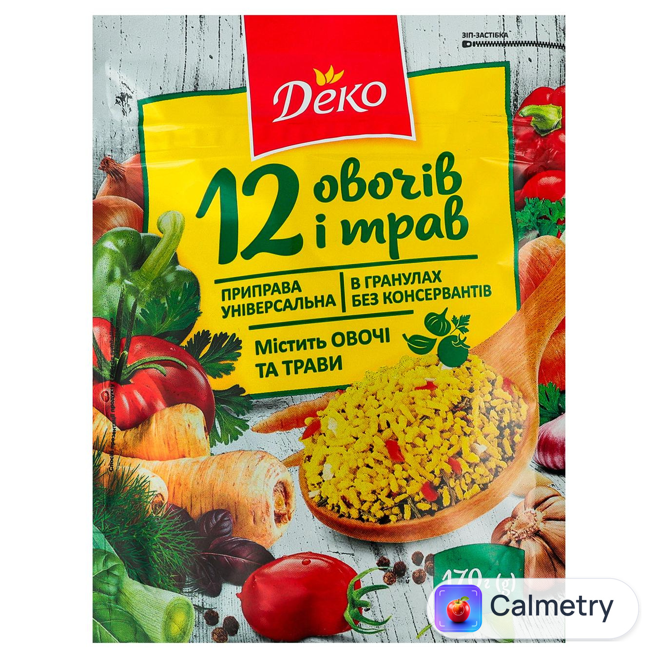 Приправа Deko 12 овочів і трав універсальна 170г