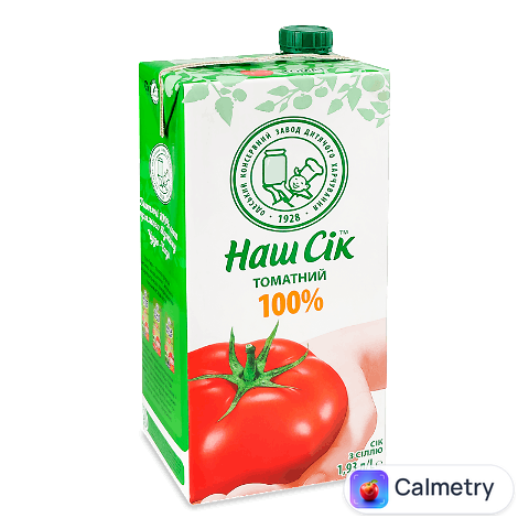 Сік «Наш Сік» томатний з м'якоттю, 1,93л